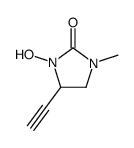 2-Imidazolidinone, 4-ethynyl-3-hydroxy-1-methyl- (9CI)结构式