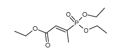 diethyl [2-(ethoxycarbonyl)-1-methylvinyl]phosphonate Structure