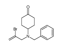 4-[benzyl(2-bromoprop-2-enyl)amino]cyclohexan-1-one结构式