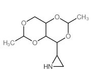 Aziridine,2-[(2S,4R,4aS,6S,8aS)-tetrahydro-2,6-dimethyl[1,3]dioxino[5,4-d]-1,3-dioxin-4-yl]-,(2S)- structure