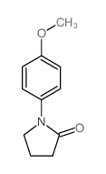 1-(4-甲氧基苯基)吡咯烷-2-酮结构式