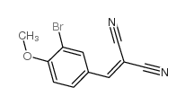 ((3-BROMO-4-METHOXYPHENYL)METHYLENE)METHANE-1,1-DICARBONITRILE结构式