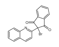 2-bromo-2-[2]quinolyl-indan-1,3-dione Structure