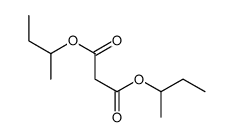 Malonic acid bis(1-methylpropyl) ester structure