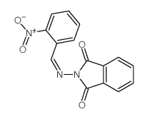 1H-Isoindole-1,3(2H)-dione, 2-[[(2-nitrophenyl)methylene]amino]-结构式