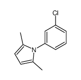 1-(3-chlorophenyl)-2,5-dimethyl-1H-pyrrole结构式