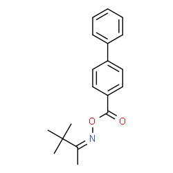 3,3-dimethyl-2-butanone O-(4-biphenylylcarbonyl)oxime structure
