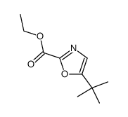 5-tert-Butyl-2-oxazolecarboxylic Acid Ethyl Ester Structure