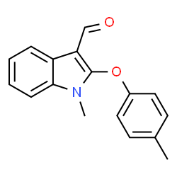 1-Methyl-2-(4-methylphenoxy)-1H-indole-3-carbaldehyde Structure