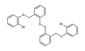 1,2-bis(2-(((2-bromophenyl)thio)methyl)phenyl)disulfane Structure