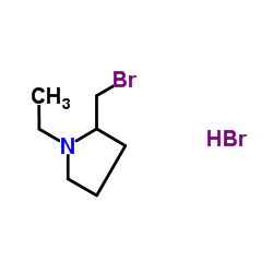 2-(Bromomethyl)-1-ethylpyrrolidine hydrobromide (1:1) Structure