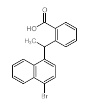 Benzoic acid,2-[1-(4-bromo-1-naphthalenyl)ethyl]-结构式