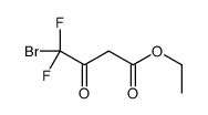 Ethyl 4-bromo-4,4-difluoro-3-oxobutanoate, Ethyl 4-bromo-4,4-difluoro-3-oxobutyrate Structure