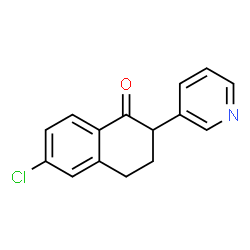 6-CHLORO-2-(PYRIDIN-3-YL)-3,4-DIHYDRONAPHTHALEN-1(2H)-ONE结构式