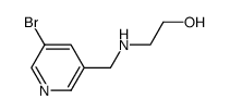 2-{[(5-bromo-3-pyridinyl)methyl]amino}ethanol结构式