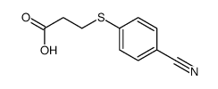 3-(4-cyanophenyl)sulfanylpropanoic acid结构式