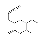 4-buta-2,3-dienyl-1,2-diethyl-5-methylidenecyclohexene结构式