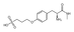 O-3-sulfopropyl-L-tyrosine N-methylamide Structure