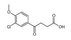 4-(3-chloro-4-methoxyphenyl)-4-oxobutanoic acid结构式