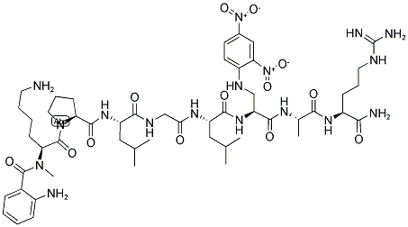 N-Me-Abz-Lys-Pro-Leu-Gly-Leu-Dap(Dnp)-Ala-Arg-NH2 trifluoroacetate salt图片