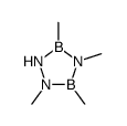 1,3,4,5-tetramethyl-1,2,4,3,5-triazadiborolidine结构式