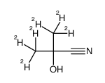 2-Cyano-2-propanol-1,1,1,3,3,3-d6 Structure