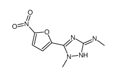 N,1-dimethyl-5-(5-nitrofuran-2-yl)-1,2,4-triazol-3-amine结构式