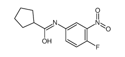 N-(4-Fluoro-3-nitrophenyl)cyclopentanecarboxamide Structure