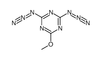2,4-bis(azido)-6-methoxy-1,3,5-triazine结构式