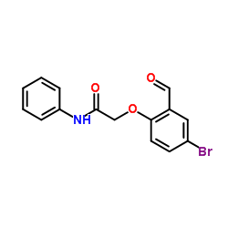 2-(4-Bromo-2-formylphenoxy)-N-phenylacetamide Structure