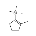 1-trimethylsilyl-2-methylcyclopentene结构式