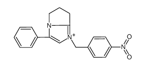 1-[(4-nitrophenyl)methyl]-3-phenyl-6,7-dihydro-5H-pyrrolo[1,2-a]imidazol-1-ium Structure