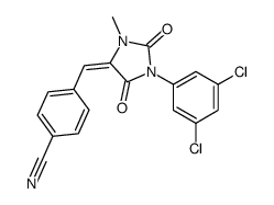 4-{(E)-[1-(3,5-Dichlorophenyl)-3-methyl-2,5-dioxo-4-imidazolidiny lidene]methyl}benzonitrile Structure