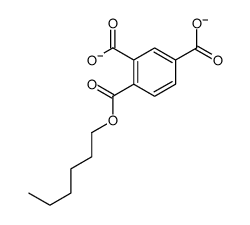 4-hexoxycarbonylbenzene-1,3-dicarboxylate结构式