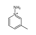 1-amino-3-methyl-pyridinium结构式