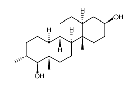 D-HOMO-5-ALPHA-ANDROSTAN-17-ALPHA-METHYL-3-BETA, 17A-BETA-DIOL结构式