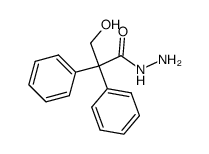 3-hydroxy-2,2-diphenyl-propionic acid hydrazide结构式