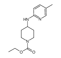 ethyl 4- (5-methylpyridin-2-ylamino)piperidine-1-carboxylate结构式