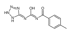 4-methyl-N-(2H-tetrazol-5-ylcarbamoyl)benzamide结构式