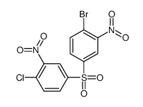 4-(4-bromo-3-nitrophenyl)sulfonyl-1-chloro-2-nitrobenzene Structure