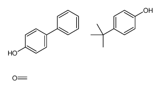 4-tert-butylphenol,formaldehyde,4-phenylphenol Structure