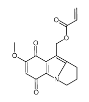 (6-methoxy-5,8-dioxo-2,3-dihydro-1H-pyrrolo[1,2-a]indol-4-yl)methyl prop-2-enoate结构式