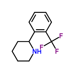 2-[2-(Trifluoromethyl)phenyl]piperidine structure