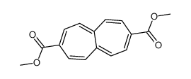 dimethyl heptalene-3,8-dicarboxylate Structure