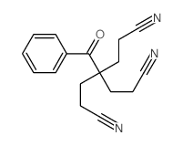 4-苯甲酰-4-(2-氰基乙基)庚二腈结构式