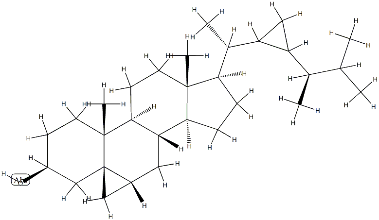 (5β,6α,22ξ,23ξ)-3',6-Dihydro-33-norcyclopropa[5,6]gorgostan-3β-ol picture