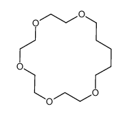 1,4,7,10,13-pentaoxacyclooctadecane Structure