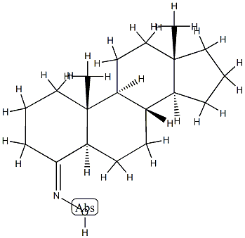 5α-Androstan-4-one oxime structure