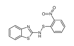 2-(2'-Nitro-benzolsulfenamido)-benzothiazol Structure