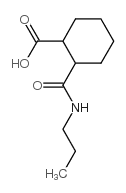 2-[(丙基氨基)羰基]环己烷羧酸结构式